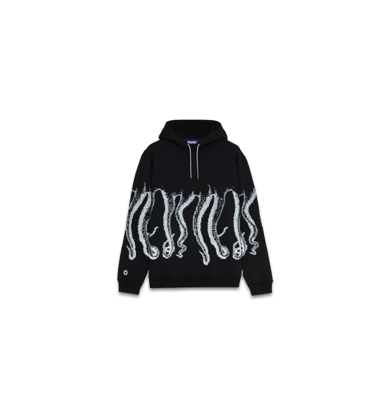 OCTOPUS OCTOPUS CENSORED OUTLINE HOOD SWEATSHIRT